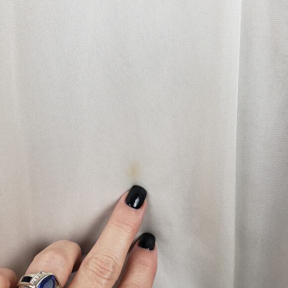 Vintage 40 Lace Trim Lingerie Slip Dress White Y2K Sabrina Carpenter Angelcore - Picture 8 of 10